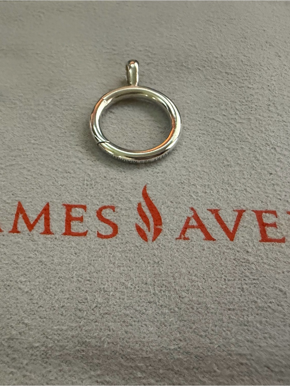 James Avery Sterling Silver Round Pendant Bail